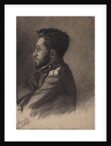 Portrait of the author Vsevolod Mikhailovich Garshin, 1877 by Anonymous