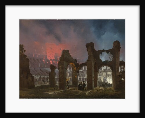 Romes Colosseum illuminated, 1864 by Anonymous