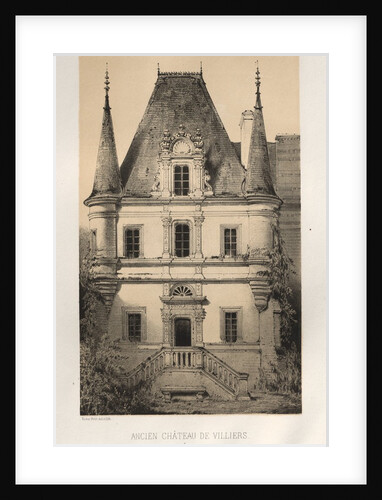 …Pl. 1, Ancien Chateau de Villiers, 1860 by Victor Petit