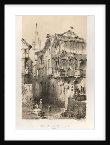 …Pl. 10, Vielles Maisons A Tulle, 1860 by Victor Petit