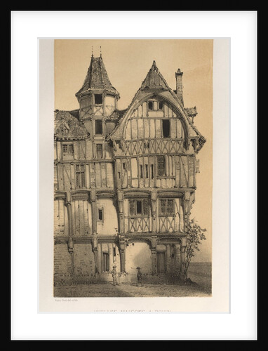 …Pl. 21, Vielles Maisons A Rouen, published 1860 by Victor Petit