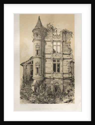 …Pl. 24, Ruines Du Chateau De Champlost, published 1860 by Victor Petit