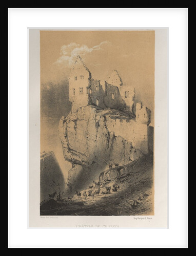 …Pl. 30, Chateau De Crussol, 1860 by Victor Petit