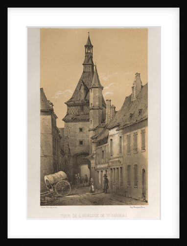 …Pl. 42, Tour De LHorloge De St. Fargeau, 1860 by Victor Petit