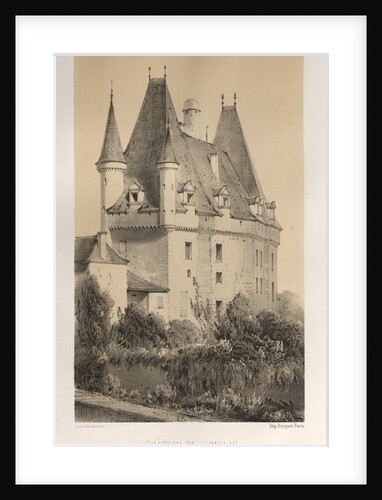 …Pl. 51, Château De Jumillac, 1860 by Victor Petit