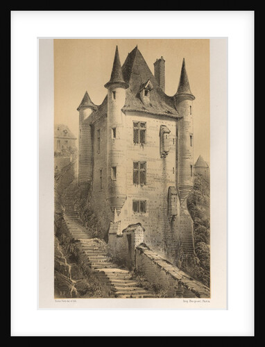 …Pl. 60, Maison Fortifiée À Uzerches, 1860 by Victor Petit