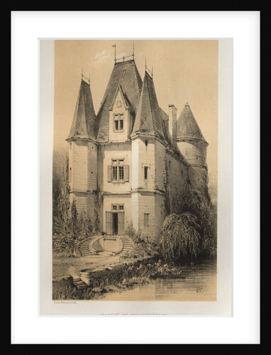 …Pl. 70, Manoir De Villechétive, 1860 by Victor Petit