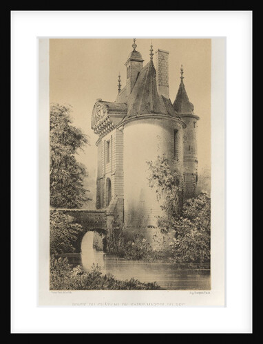 …Pl. 83, Porte du Château de Saint-Martin-Du-Bec, 1860 by Victor Petit