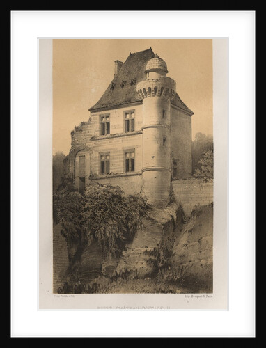 …Pl. 84, Petit Château dExideuil, 1860 by Victor Petit
