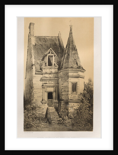 …Pl. 86, Ancien Château de Gisy-Les-Nobles, 1860 by Victor Petit