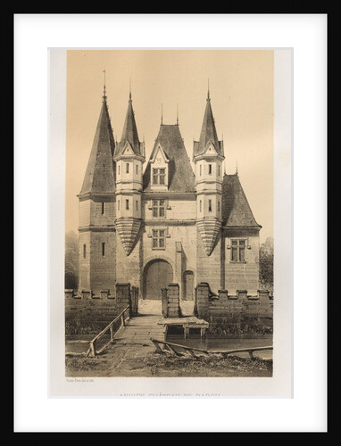 …Pl. 88, Ancien Château de Barou, 1860 by Victor Petit