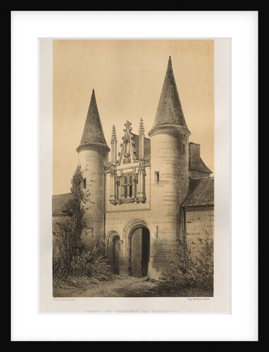 …Pl. 96, Porte du Prieuré de Torteval, 1860 by Victor Petit