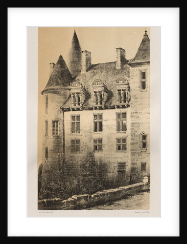 …Pl.100, Château de Saligny, 1860 by Victor Petit