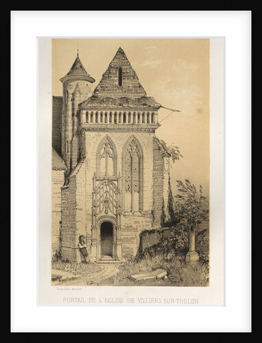 …Pl.2, Portail de LEglise de Villiers Sur-Tholon, 1860 by Victor Petit