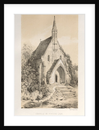 …Pl.22, Chapelle de Fontaine-Jean, published 1860 by Victor Petit