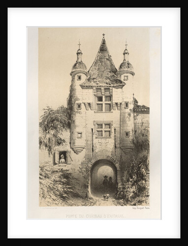 …Pl.7, Porte du Chateau dExideuil, 1860 by Victor Petit