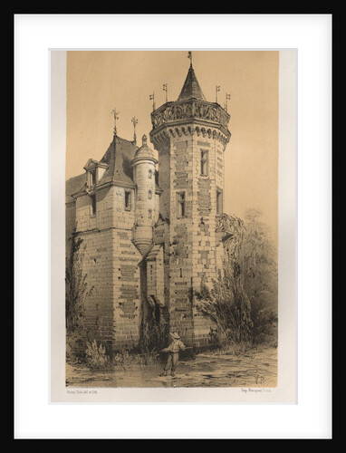 ?Pl. 28, Chateau De La Verdiere, published 1860 by Victor Petit