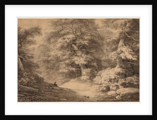 A Beech Wood with a Resting Traveler, 1803 by Christoph Nathe