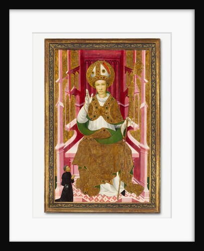A Bishop Saint with a Donor, early 1400s by Unknown