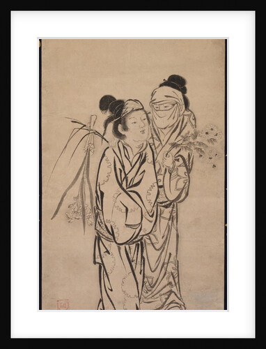 A Couple, late 1500s by Hasegawa Soen