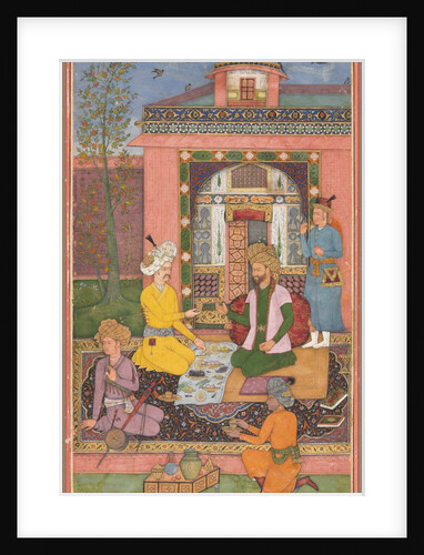 A feast in a pavilion setting, c. 1620 by Muhammad Ali (attributed to)