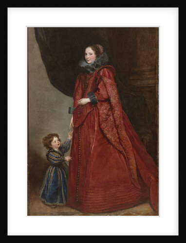 A Genoese Lady with Her Child, c. 1623-1625 by Anthony van Dyck