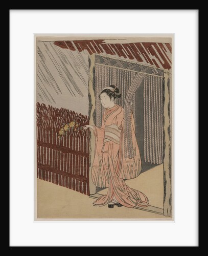 A Girl Dressing in Pink, 1766 by Suzuki Harunobu