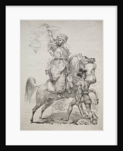 A Mameluke Chief on Horseback Signaling for Help, 1817 by Antoine-Jean Gros