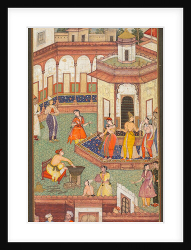 A Man Dips His Hand into a Cauldron as Ladies of the Harem Stand in Amazement…, c. 1600 by Unknown