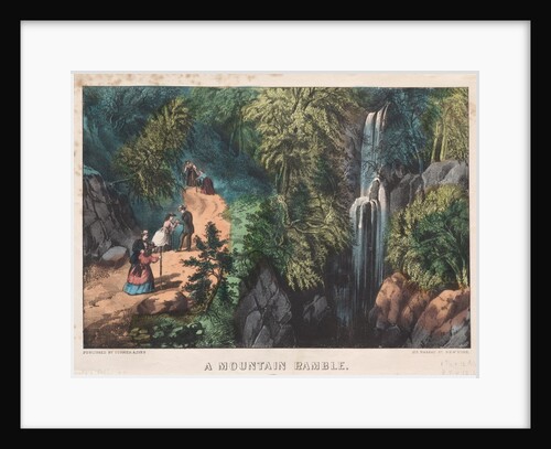 A Mountain Ramble, c. 1872-74 by James Merritt Ives; Nathaniel Currier