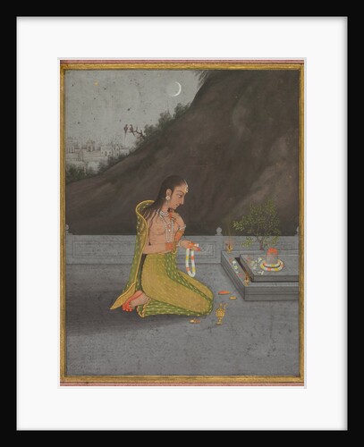 A Night Scene of Shiva Puja, c. 1760-70 by Muhammad Rizavi Hindi (attributed to)
