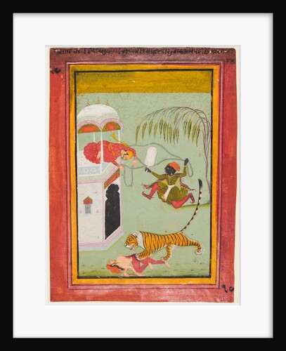 A page from a Punishment series: Punishment for murder, c. 1760 by Unknown