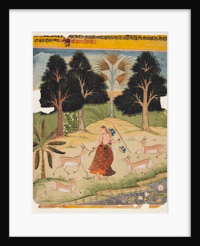 A page from a Ragamala Manuscript: Todi Ragini, c. 1625 by Unknown
