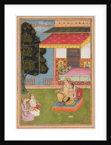 A page from a Ragamala series: Sri Raga, 1695 by Nasiruddin
