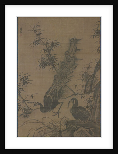 A Pair of Peafowl, late 1400s-early 1500s by Lin Liang