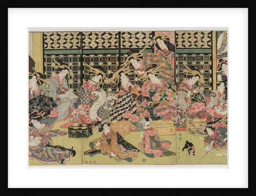 A Picture of the Viewing in the Pleasure Quarters, 1810s by Kikugawa Eizan
