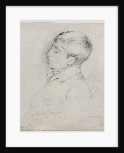 A Portrait of Welby Sherman Asleep in a Chair, 1828 by George Richmond