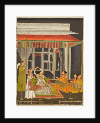 A Princess on a Terrace with Attendants at Night, c. 1760 by Unknown