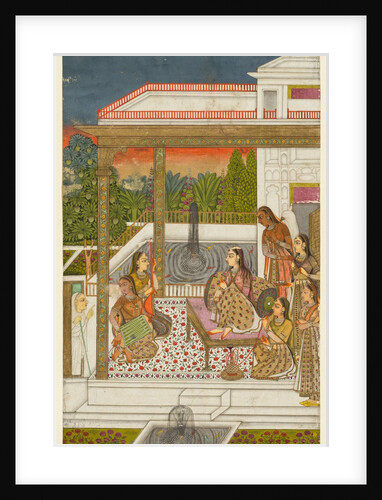 A princess with attendants on a terrace, c. 1720-1730 by Unknown