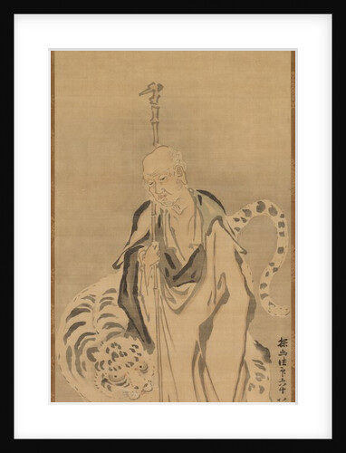 A Sage with Tiger, 17th century by Kano Tan?y?