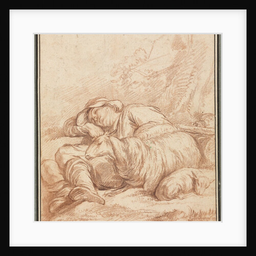 A Sleeping Shepherd, 1700s-1800s by Pierre Alexandre Wille