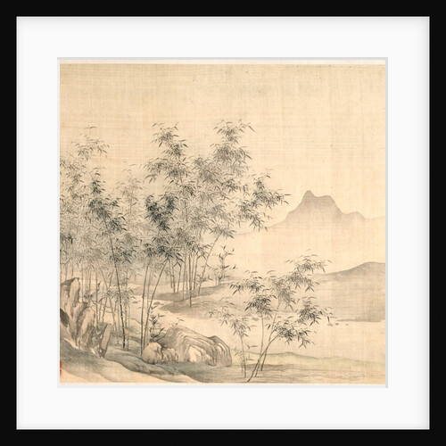 A Solitary Crane in the Bamboo Grove, early 1600s by Tao Hong