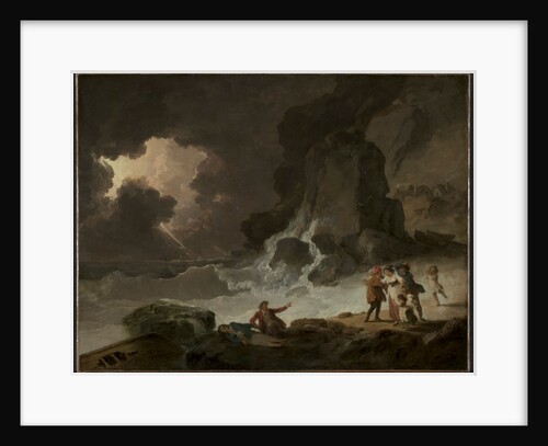 A Storm Behind the Isle of Wight by Julius Caesar Ibbetson