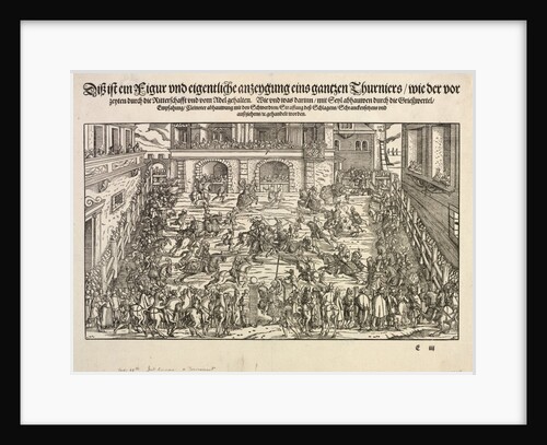 A Tournament, 1565 by Josse Amman