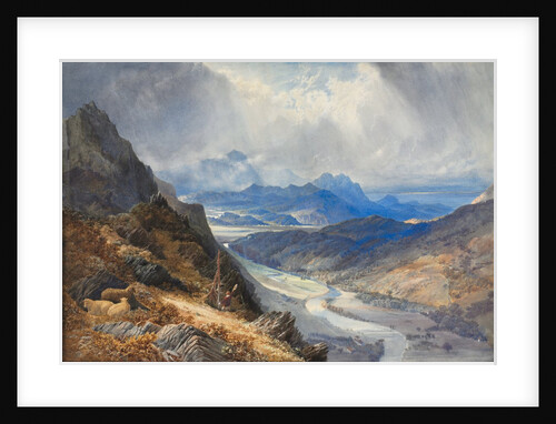 A View from Moel Cynwich: Looking Over the Vale of Afon Mawddach and Toward Cader Idris, c. 1850 by William Turner