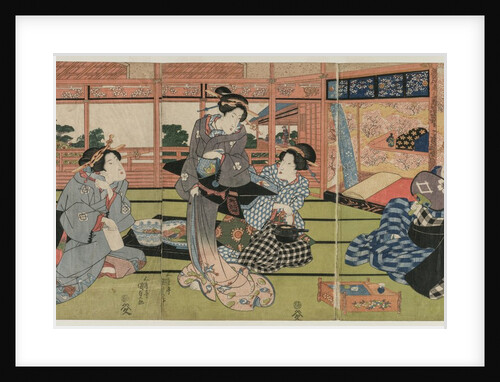 A View of the Large New Room at Sakurai, early or mid 1830s by Utagawa Kunisada