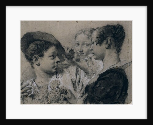 A Young Woman Buying a Pink from a Young Man, c. 1740 by Giovanni Battista Piazzetta