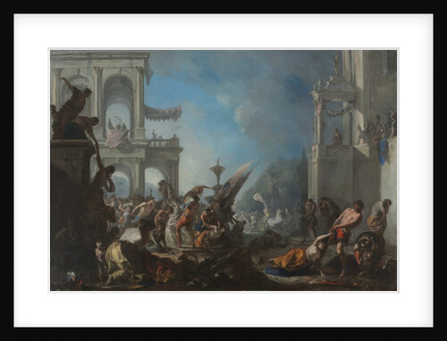 Abduction of the Sabine Women, c. 1640 by Johann Heinrich Schönfeld