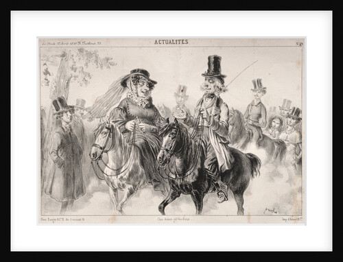 Actualités: Dis donc Madame Miroton il paraitrait que cest nous qui donnons le ton…, 1841 by Clémente Pruche