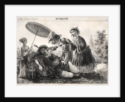 Actualités: --Dites donc! dites donc! celeste Empereur…., 1841 by Clémente Pruche